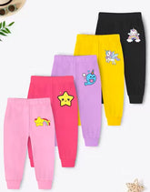 Trampoline Girls Animal Printed Pajamas Pack of 5 Multicolor