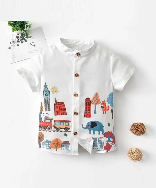Baby Boys Regular Fit Half Sleeves Shirts (Combo pack For 5) Shirt For Boy.