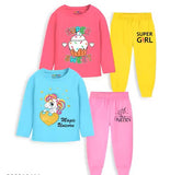 Trampoline Kid's Round Neck Clothing Sets (Pack Of 2)