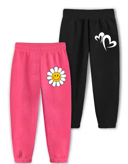 Trampoline Girls Pack of 2 Printed Track Pants