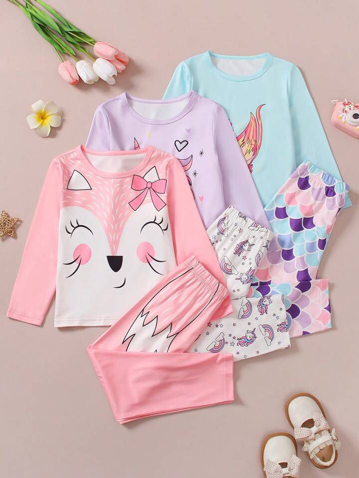 Premium Kids Cartoon Printed Night Suit Combo . ( COMBO PACK OF 3 )