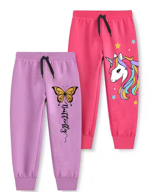 Trampoline Girls Pack of 2 Printed Track Pants